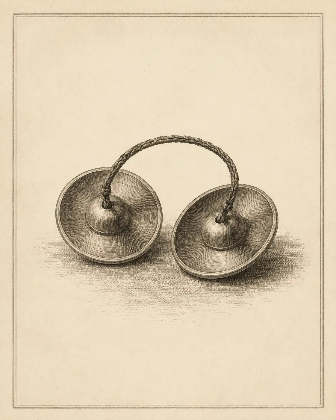 ฉ ฉิ่ง (cho ching) — Thai consonant meaning 'cymbals', engraved specimen plate