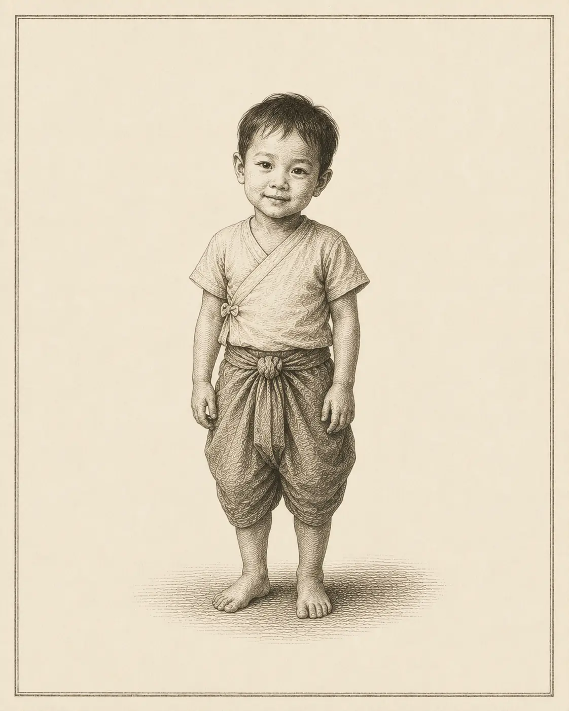 ด เด็ก (do dek) — Thai consonant meaning 'child', engraved specimen plate