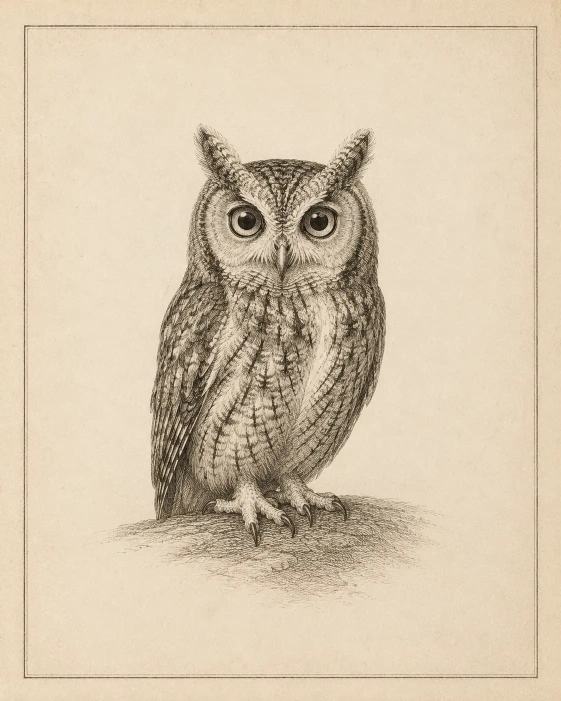 ฮ นกฮูก (ho nokhuk) — Thai consonant meaning 'owl', engraved specimen plate