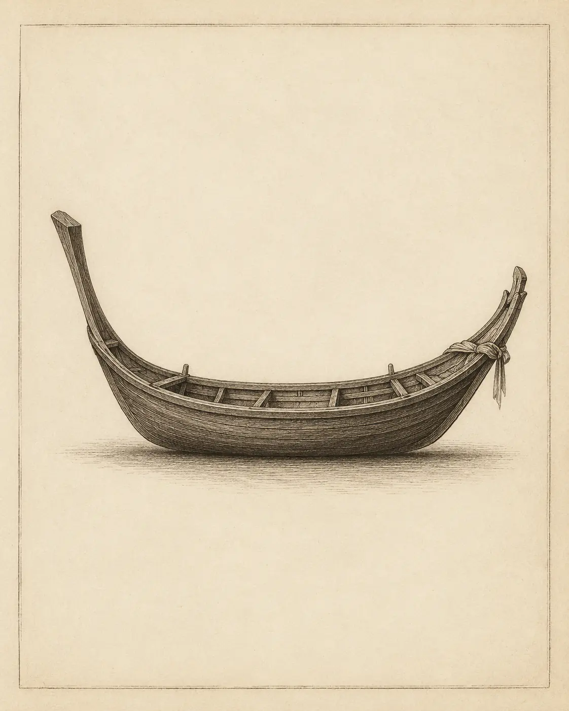 ร เรือ (ro ruea) — Thai consonant meaning 'boat', engraved specimen plate