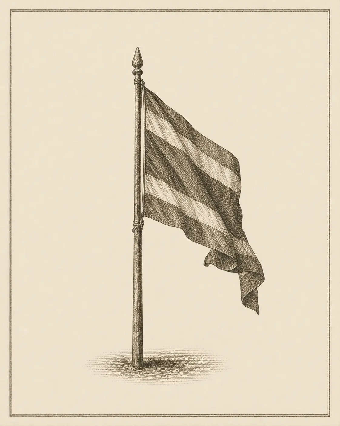 ธ ธง (tho thong) — Thai consonant meaning 'flag', engraved specimen plate