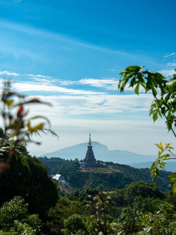 A temple at Doi Inthanon, Chiang Mai.